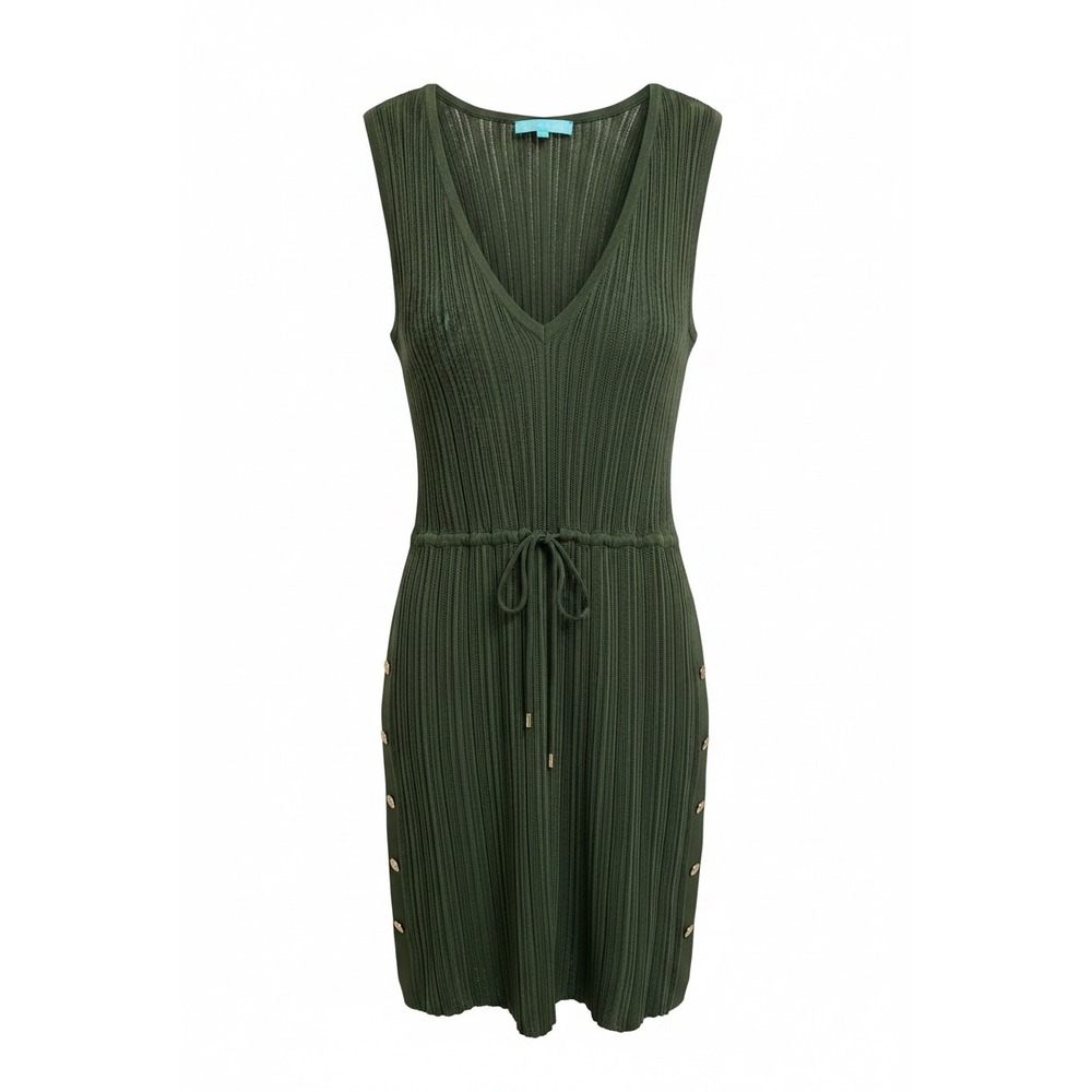 Melissa Odabash Dress Women Medium Green Knitโ Beach Cover Up Luxury Resort